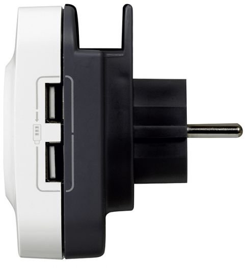 Gniazdo wtyczkowe 2P+Z z ładowarką USB