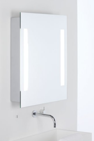 Aurora Technika Świetlna - podświetlane lustro łazienkowe z szafką Livorno Shaver