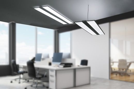 Inteligentne światło w biurze z oprawą Kajak